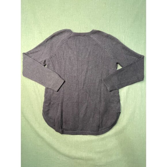 Sonoma Women's Purple Medium Cable Knit Long Sleeve Round Neck Sweater USED - Picture 7 of 7